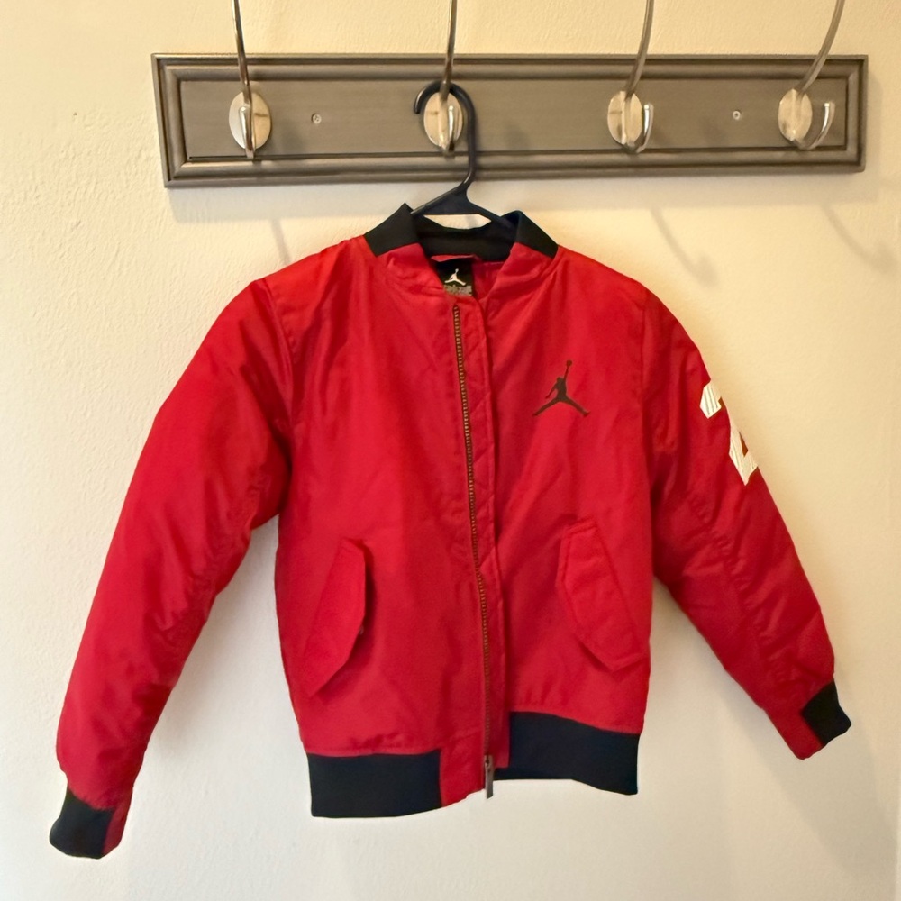 Jordan Kids Red Puffer Jacket